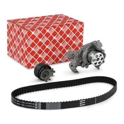 Image of 119A01820R, 7701476745, 7701476745S1 water pump + Timing Belt Kit FEBI BILSTEIN 43751 with 95 23,4mm rounded tooth profile Metal