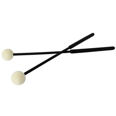 Image of A Star Felt Head Beaters with Secure Plastic Handle for Chime Bar, Metallophone, Glockenspiel, Xylophone 2Pcs/Pair