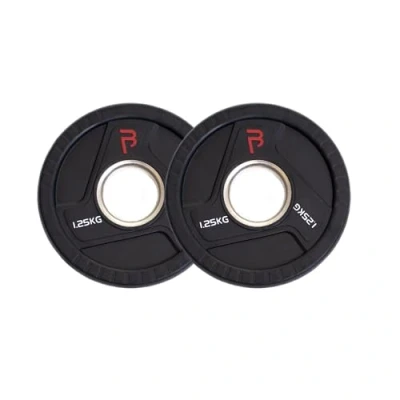 Image of BODYPOWER 1.25kg Rubber Tri Grip Olympic Weight Plates (x2)