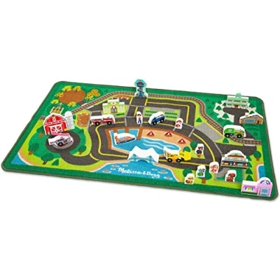 Image of Melissa &amp; Doug PAW Patrol Activity Rug Adventure Bay