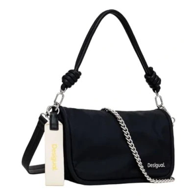 Image of Desigual Women Accessories Nylon Across Body Bag, Black, One Size