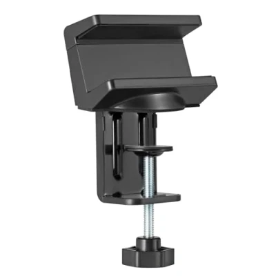 Image of MaxTrack NVZ1L Table Clamp for Power Strips, Desk Mount, Strips or USB Hubs from 40 60 mm Wide, Protective Silicone Pads, Holder Strip