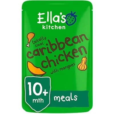 Image of Ella&#039;s Kitchen Organic Caribbean Chicken with Mangoes, 190g