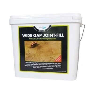 Image of Bond It Wide Gap Paving Pointing Joint Filler Filling Compound Stones Buff All Weather Brush In Flags Slabs 15kg