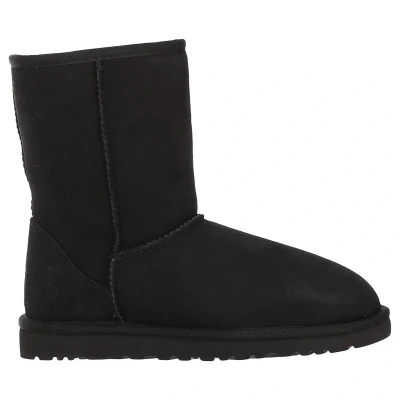 Image of UGG Classic Short Boots, Men&#039;s, Size: 6, Black Leather