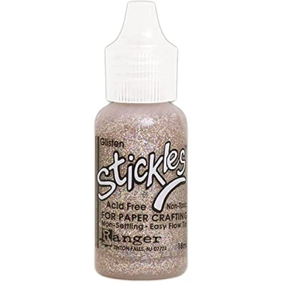 Image of Ranger Glisten Stickles Glitter Glue, Synthetic Material, Multi Colour, 2.5 x 7.5 cm