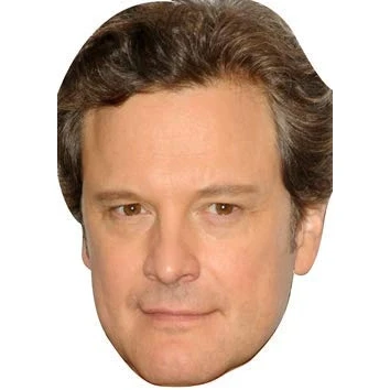 Image of FoxyPrinting Colin Firth Celebrity Cardboard Party Face Mask Fancy Dress