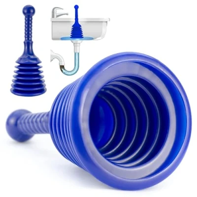 Image of Luigi&#039;s Sink and Drain Plunger for Bathrooms, Kitchens, Sinks, Baths Showers. Small Powerful, Commercial Style &#039;Plumbers Plunger&#039; with Large Bellows
