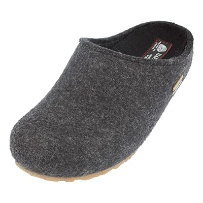 Image of Haflinger Michel, Unisex Adults’ Unlined low house shoes, Grey (graphit 377), 5 UK (38 EU)