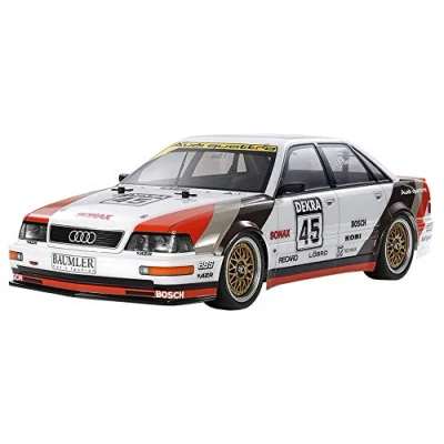 Image of TAMIYA 58682 Audi TOURENWAGEN 1:10 V8 Touring (TT 02), Remote Controlled Car, RC Vehicle, Model Building, Kit for Assembly, Hobby, Crafts, Multicoloured