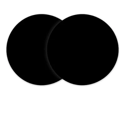 Image of ddLUCK 2 Pack Multi Purpose Silicone Microwave Mat, 30cm/12inch Non Stick Baking Mats Oven Mat for Bottom of Oven, Heat Resistant Trivet (Black)