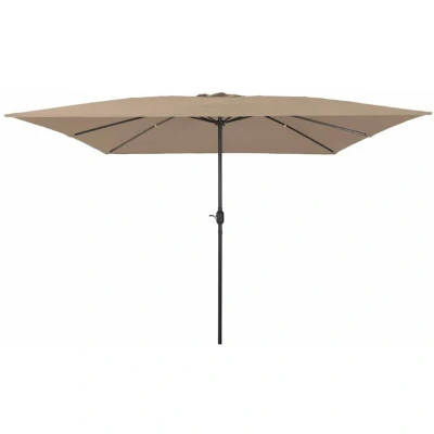Image of vidaXL Square Garden Umbrella 295x245 cm Taupe