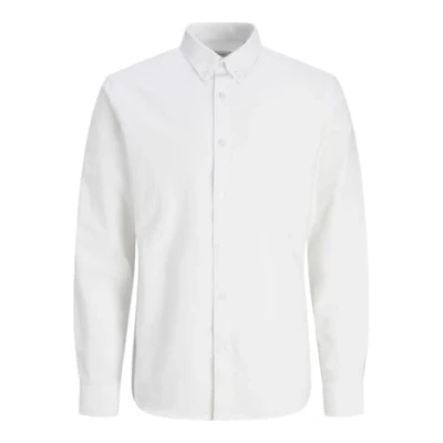 Image of JJ REBEL Men&#039;s Jreboscar Shirt Ls Noos, White, XL