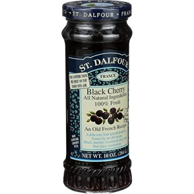 Image of St Dalfour Fruit Spread Deluxe 100 Percent Black Cherry 10 Oz Case Of 6