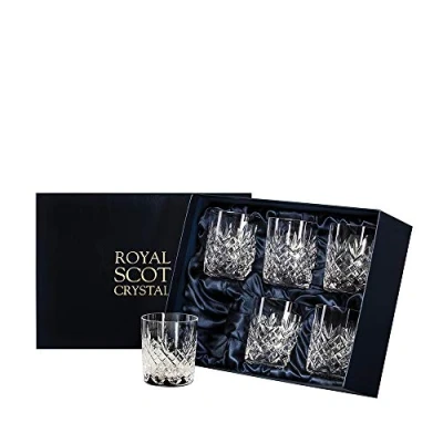 Image of Royal Scot Crystal Edinburgh 6 Large Tumblers (Presentation Boxed)