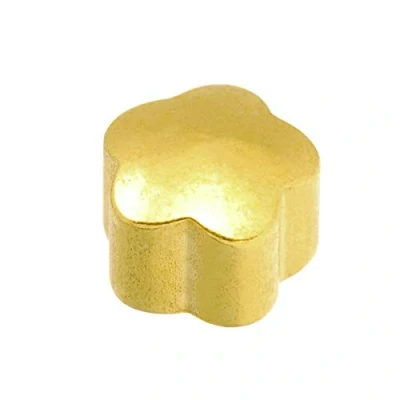 Image of Caflon Blu 24 Carat Gold Plated Flower Shape Studs