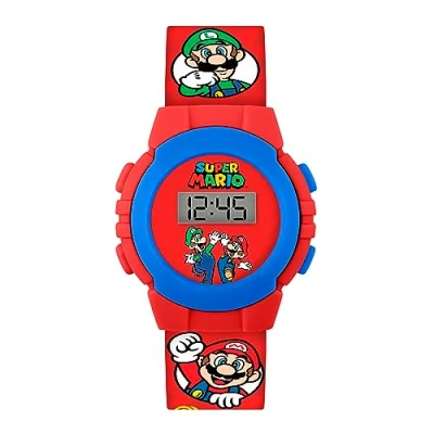 Image of Mario Boys Digital Quartz Watch with Plastic Strap GSM4234