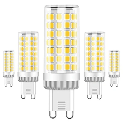 Image of RANBOO G9 LED Bulbs 9W, 75W Halogen Bulb Equivalent, 750LM, Cool White 6000K, 360Beam Angle, AC 220 240V, Non Dimmable, Mini G9, No Flicker, 5 Pack