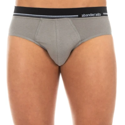 Image of Abanderado Mens anatomical front breathable fabric brief A077H Grey Size Large