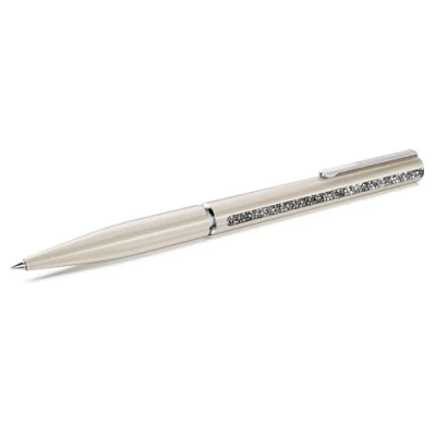Image of Swarovski Crystal Shimmer Glide ballpoint pen, Beige, Beige lacquered, Chrome plated