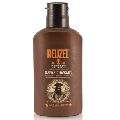 Image of Reuzel Refresh No Rinse Beard Wash Instantly Freshens Softens and Hydrates Emergency Shower in a Bottle Keeps It Moisturized Coarse Hair 100 ml
