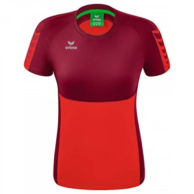 Image of Erima Women&#039;s Six Wings Functional T Shirt, Red/Bordeaux, 44