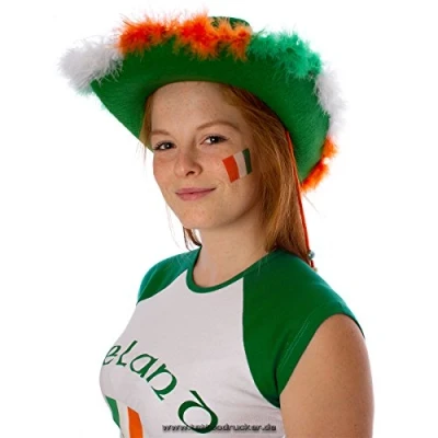Image of Ireland Temporary Tattoo Set Fan Flag (10 x Tattoos)