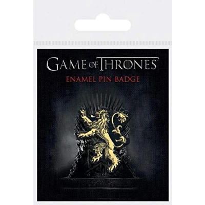 Image of Game of Thrones Enamel Pin Badge (Lannister Design) 3cm x 2.5cm Official Merchandise