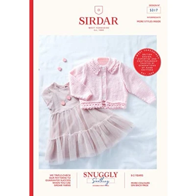 Image of Sirdar Snuggly Soothing DK Knitting Pattern Booklet 5317 Cardigan