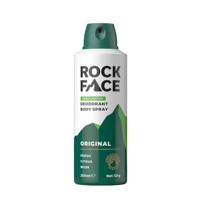 Image of Rock Face Body Spray for Men, Deodorant with Masculine, Long Lasting, 200ml