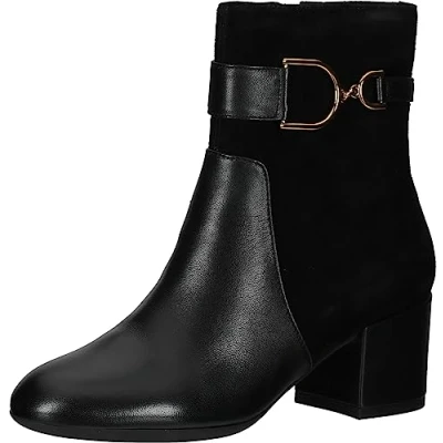 Image of Geox D Eleana Ankle Boot, Black, 3 UK