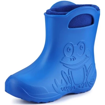 Image of Ladeheid Children&#039;s Girl&#039;s Boy&#039;s EVA Wellington Boots Rain Shoes LA CA 03 (Blue, 7/7.5 UK)