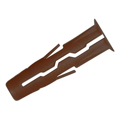 Image of Rawlplug 68557 7 x 30 mm Uno Multi Purpose Plug Brown (Bag of 1000) (1000 pieces)