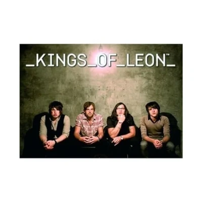 Image of Kings Of Leon Postcard Band Sitting Down Photograph Picture Official Merchandise