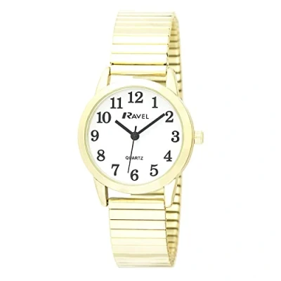 Image of Ravel Modern Minimal Everyday Quartz Watch on Gold Tone Stainless Steel Expander for Men (36mm case) R0232.02.1