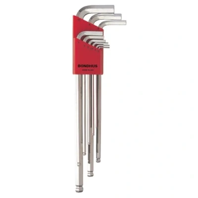 Image of BONDHUS, BLX9MMB BRITEGUARD Long Series BALLEND HEX Key Set 1.5MM 10MM, 17099