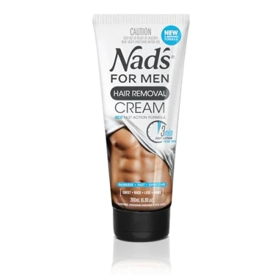 Image of Nad&#039;s for Men Hair Removal Cream, Depilatory Cream Chest, Back, Legs &amp; Arms, 200ml