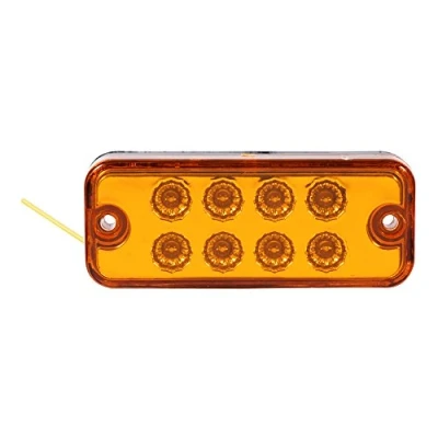 Image of VGEBY 6Pcs 12V 8 LEDs Side Marker Light Lamp Truck Trailer Lorry Clearance Indicator (yellow) Recreationball