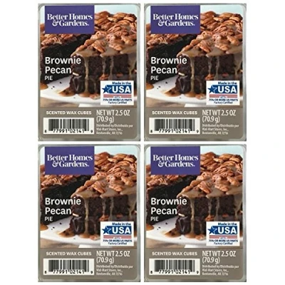 Image of Better Homes and Gardens Brownie Pecan Pie Scented Wax Cubes 4 Pack