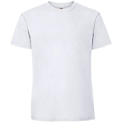 Image of Fruit of the Loom Mens Ringspun Premium Tshirt White Size Large