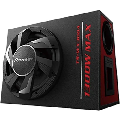 Image of Pioneer TS WX300A 30cm Powered Active Subwoofer with Class D built In Amplifier (1300 W) Single Voice Coil. , Black