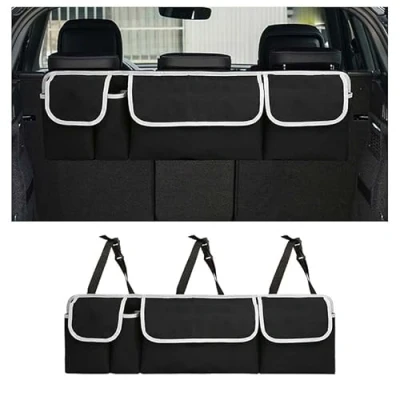 Image of EVIMO Car Boot Storage Bag, for Suzuki Jimny 2019 2020 2021 2022 2023 2024 Collapsible Multi Compartment Organiser, Organiser Tidy
