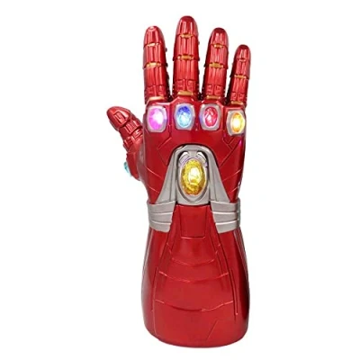 Image of Right Hand Infinity LED Light PVC Gauntlet Thanos Gloves Cosplay Halloween Props for Kids (Kid Size)