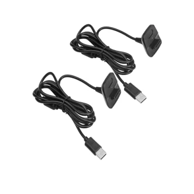 Image of CHILDMORY 2pcs USB Charging Cable Charger Cord 6FT for Xbox360/XBox 360 Slim Wireless Game Controller