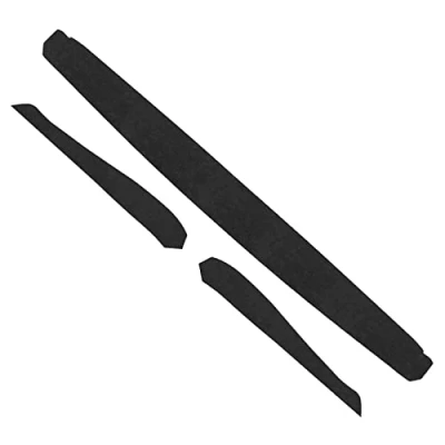 Image of Alfanxi Dashboard Wrap Cover &amp; Inner Front Door Trim Panel Armrest Alcantara Material Compatible with Tesla Model Y/3 (Black, Dashboard&amp;Doorpanel)