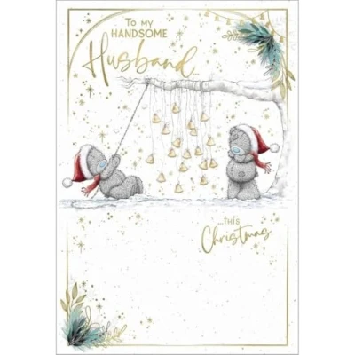 Image of Me To You Bear Handsome Husband Christmas Card