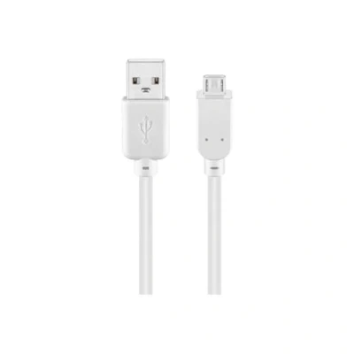 Image of Goobay 96191 USB 2.0 Hi Speed Cable, White, 0.3m Length