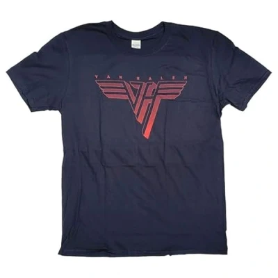 Image of Van Halen Unisex Adult Logo T Shirt (3XL) (Blue)