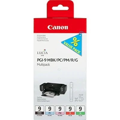 Image of Canon PGI 9 Multi Pack MBK/PC/PM/R/G