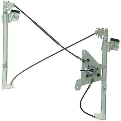 Image of 8D0837461 Window regulator VALEO 850674 Left Front electric without motor with comfort function AUDI: A4 B5 Avant, Saloon